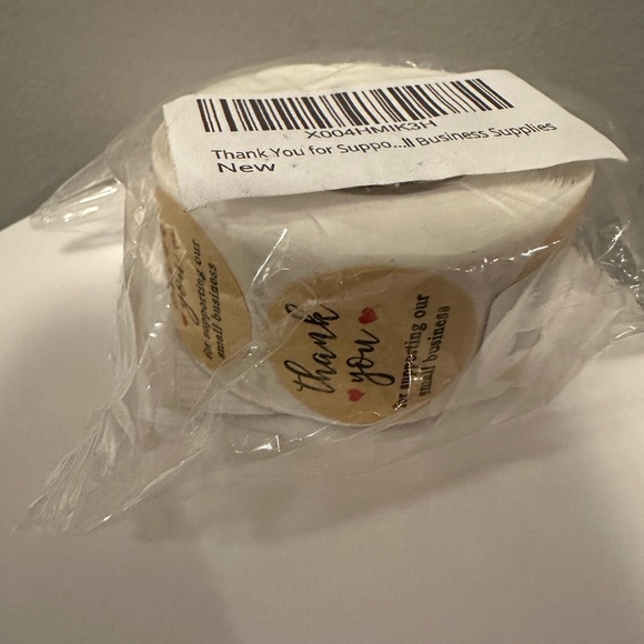 Thank You for Supporting My Small Business Sticker Roll 500 Count NIP - Picture 4 of 4